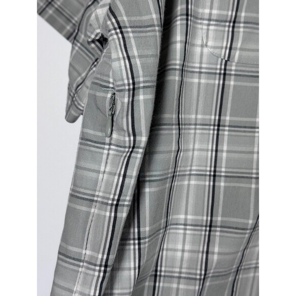 ScotteVest Travel Shirt Mens XXL Gray Plaid Pockets Utility Lightweight Tech - Picture 8 of 15